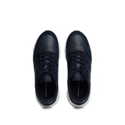 Tommy Hilfiger Suede Mix Tonal Tommy Sneaker In Midnight