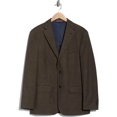 Tommy Hilfiger Textured Two-button Sport Coat In Brown