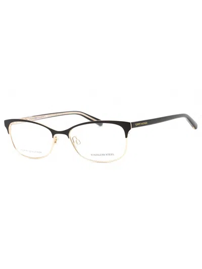 Tommy Hilfiger Th 1777 Oval Eyeglasses For Women In Black