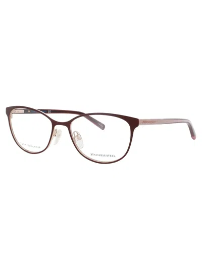 Tommy Hilfiger Th 1778 Eyeglasses In Red Glitter Gold - Demo