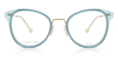 Tommy Hilfiger Th 1837 Ags Women's Glasses Blue Size 52 - Free Lenses - Blue Light Block Available In Blue Gold