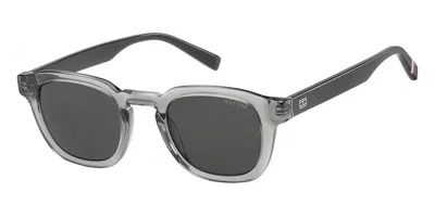 Tommy Hilfiger Th 1855/re/s Kb7/ir Men's Sunglasses Grey Size 47 In Gray