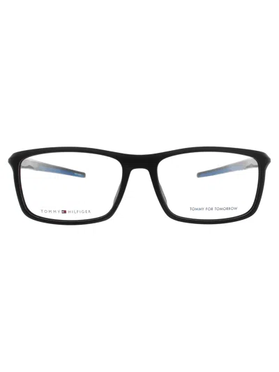 Tommy Hilfiger Th 1956 Eyeglasses In Matte Black Blue - Demo