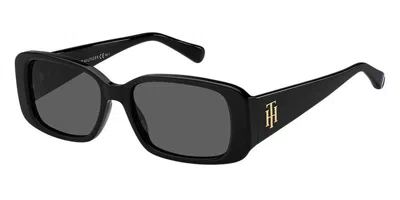 Tommy Hilfiger Th 1966/s 807/ir Women's Sunglasses Black Size 54