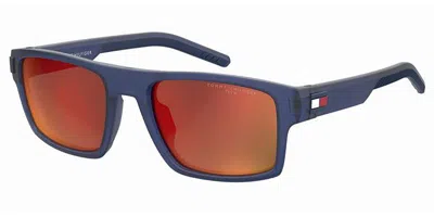 Tommy Hilfiger Th 1977/s Fll/b8 Men's Sunglasses Blue Size 55