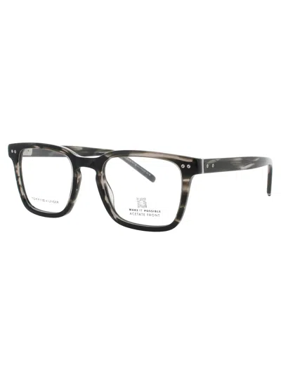 Tommy Hilfiger Th 2034 Eyeglasses In Grey Horn - Demo