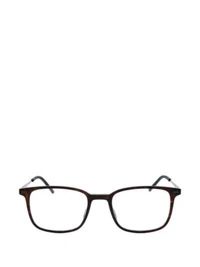 Tommy Hilfiger Th 2037 Rectangle-frame Glasses In Brown