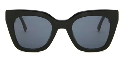 Tommy Hilfiger Th 2051/s 807/ir Women's Sunglasses Black Size 50 In Blue