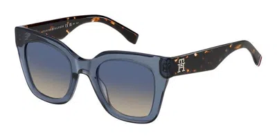 Tommy Hilfiger Th 2051/s Pjp/i4 Women's Sunglasses Blue Size 50