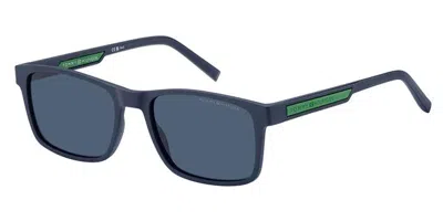 Tommy Hilfiger Th 2089/s Fll/ku Men's Sunglasses Blue Size 56