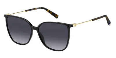 Tommy Hilfiger Th 2095/s 807/9o Women's Sunglasses Black Size 57 In Blue