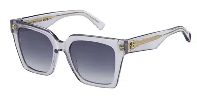 Tommy Hilfiger Th 2100/s Kb7/gb Women's Sunglasses Grey Size 53 In Metallic