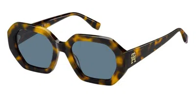 Tommy Hilfiger Th 2155/s Epz/ku Women's Sunglasses Tortoiseshell Size 52