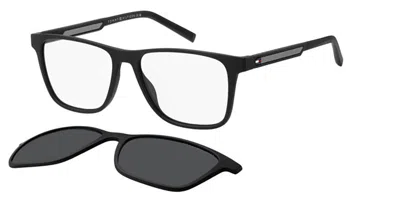 Tommy Hilfiger Th 2203/c With Clip-on 08a/m9 Men's Glasses Black Size 55 - Free Lenses - Blue Light Block Available