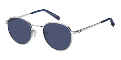 Tommy Hilfiger Th 2217/s 010/ku Men's Sunglasses Silver Size 50 In Purple