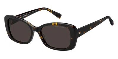 Tommy Hilfiger Th 2225/s 086/70 Women's Sunglasses Tortoiseshell Size 54 In Brown