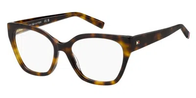 Tommy Hilfiger Th 2265 05l Women's Glasses Tortoiseshell Size 53 - Free Lenses - Blue Light Block Available In Brown
