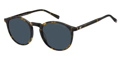 Tommy Hilfiger Th 2267/s 086/ku Men's Sunglasses Tortoiseshell Size 51 In Black