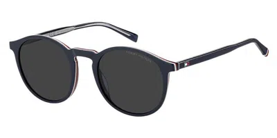 Tommy Hilfiger Th 2267/s Pjp/ir Men's Sunglasses Blue Size 51 In Black