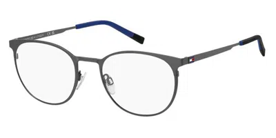 Tommy Hilfiger Th 2276 Svk Men's Glasses Gunmetal Size 52 - Free Lenses - Blue Light Block Available In Gray