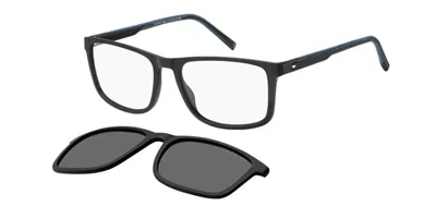 Tommy Hilfiger Th 2281/c With Clip-on Etj/m9 Men's Glasses Black Size 55 - Free Lenses - Blue Light Block Available In Burgundy