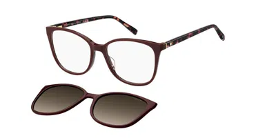 Tommy Hilfiger Th 2294/c With Clip-on Lhf Women's Glasses Burgundy Size 52 - Free Lenses - Blue Light Block Availab