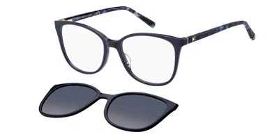 Tommy Hilfiger Th 2294/c With Clip-on Pjp/z7 Women's Glasses Blue Size 52 - Free Lenses - Blue Light Block Availabl In Gray