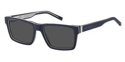 Tommy Hilfiger Th 2309/s Pjp/ir Men's Sunglasses Blue Size 55