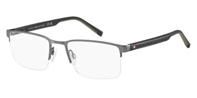 Tommy Hilfiger Th 2316 R80 Men's Glasses Gunmetal Size 55 - Free Lenses - Blue Light Block Available In Gray