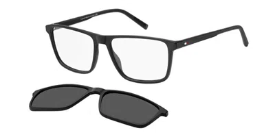 Tommy Hilfiger Th 2326/c With Clip-on Men's Glasses, Black, Size 57