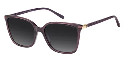 Tommy Hilfiger Th 2349/s Lhf/9o Women's Sunglasses Burgundy Size 55 In Purple