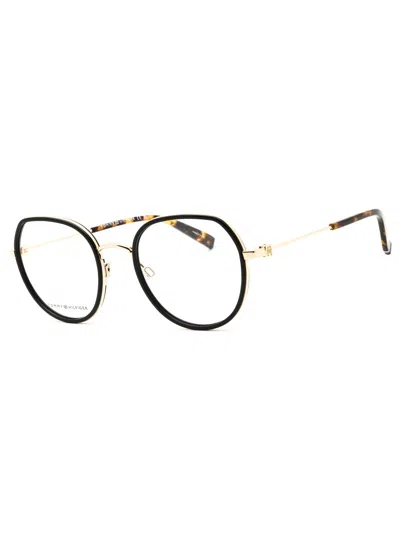 Tommy Hilfiger Th 296 Eyeglasses In 0rhl 00 - Gold Black/clear Demo Lens
