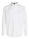 Tommy Hilfiger Core Flex Poplin Solid Rf Shirt In White