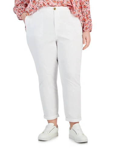 Tommy Hilfiger Th Flex Plus Size Hampton Chino Pants In White