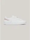 Tommy Hilfiger Th Logo Signature Stitch Sneaker In White
