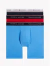 Tommy Hilfiger Cotton Classics Boxer Brief 3pk In Danish Blue
