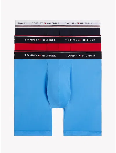 Tommy Hilfiger Cotton Classics Boxer Brief 3pk In Vibrant Royal