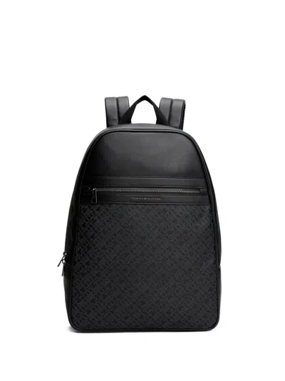 Tommy Hilfiger Th Monogram Backpack In Black