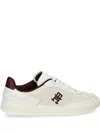 Tommy Hilfiger Th-monogram Colour-blocked Sneakers In 白色