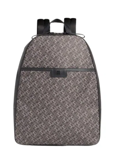 Tommy Hilfiger Th Monogram Dome Backpack In Grigio