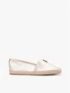 Tommy Hilfiger Th Monogram Metallic Leather Espadrille In Multi