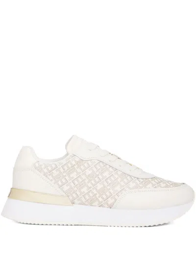 Tommy Hilfiger Th Monogram Sneakers In White