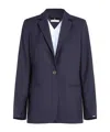 Tommy Hilfiger Th Monogram Stamp Single Breasted Blazer In Blue