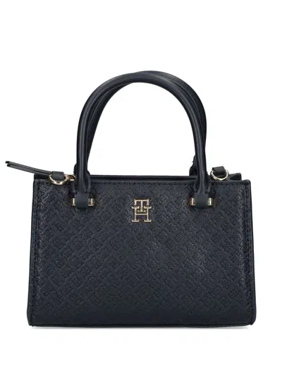 Tommy Hilfiger Th-monogram Tote Bag In Blue