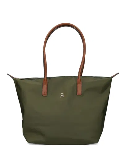 Tommy Hilfiger Th Monogram Tote Bag In Green