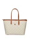 Tommy Hilfiger Th Monoplay Tote Bag In Neutrals