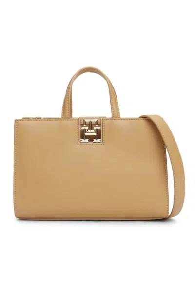 Tommy Hilfiger Th Reset Mini Tote Bag In Beige