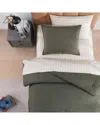 Tommy Hilfiger Th Solid Microfiber Comforter Bonus Set In Green