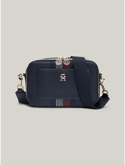 Tommy Hilfiger Th Stripe Crossbody Bag In Space Blue