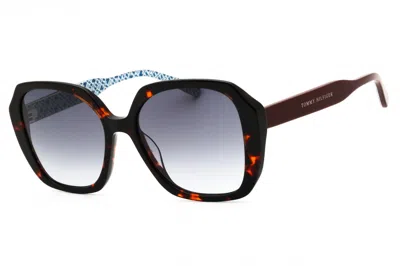 Tommy Hilfiger Th2105s Oversized Tortoiseshell Sunglasses In Black